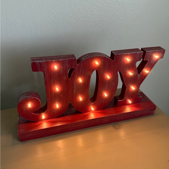 Hallmark Red Joy LED Holiday Sign - Picture 5 of 5